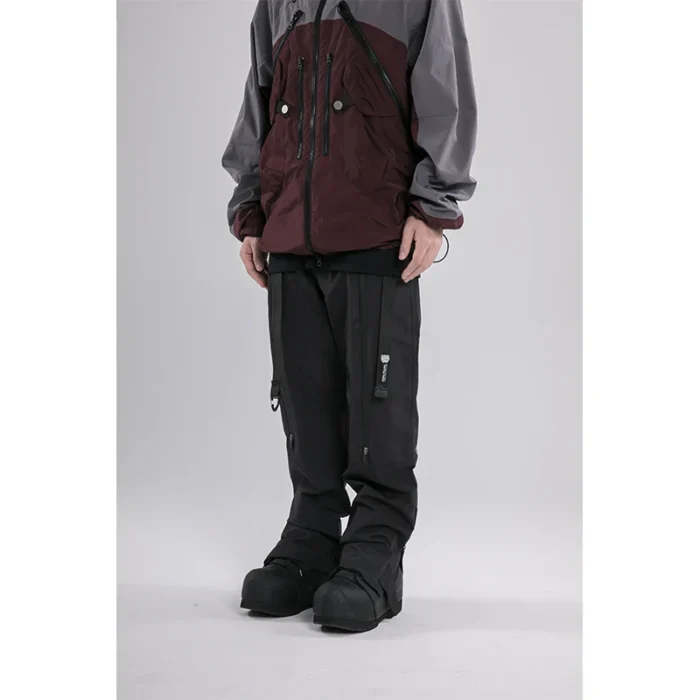 Pupil travel 22aw Four zipper split line waterproof pants multiple pockets techwear gorpcore