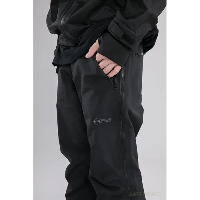 Pupil travel 22aw Side zipper waterproof straight pants dwr coating techwear aesthetic gorpcore 1