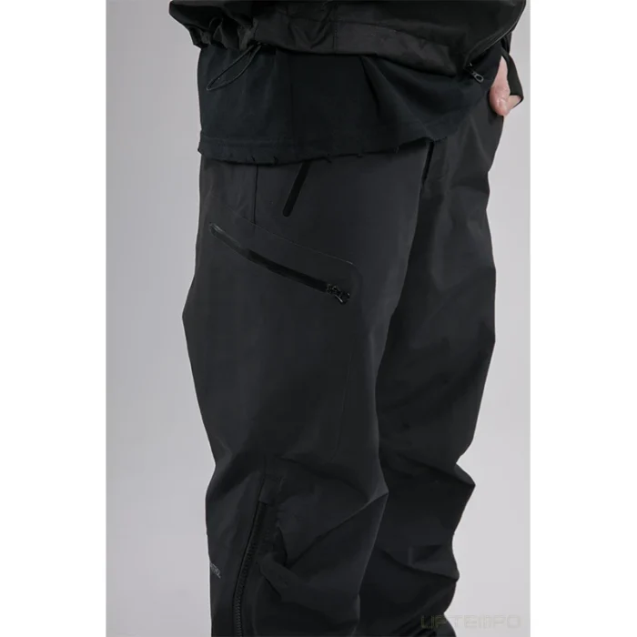 Pupil travel 22aw Side zipper waterproof straight pants dwr coating techwear aesthetic gorpcore 3