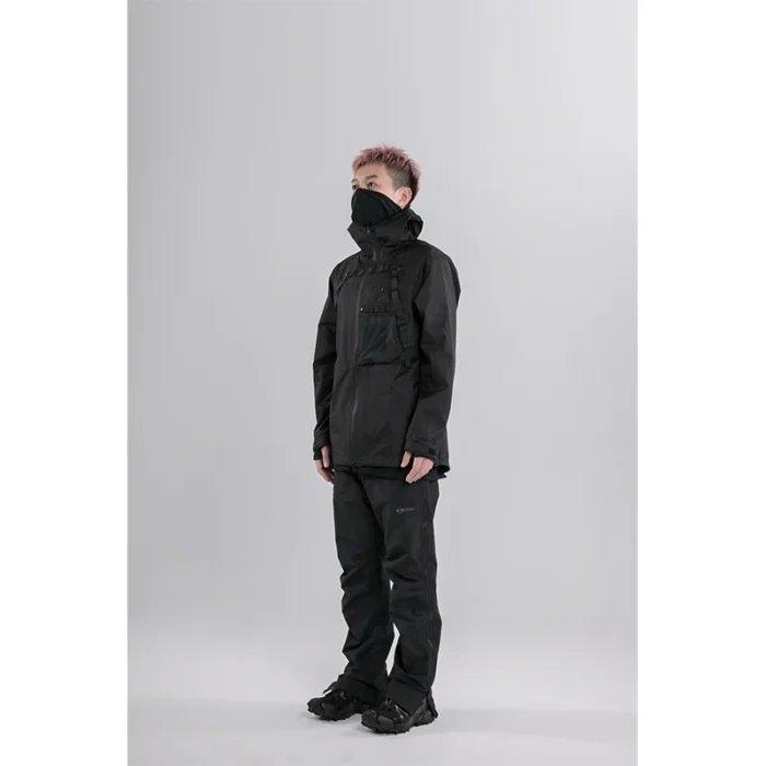 Pupil travel 22aw Side zipper waterproof straight pants dwr coating techwear aesthetic gorpcore