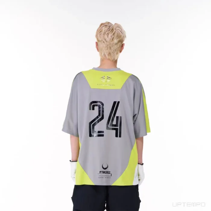 Pupil travel 23ss Color patchwork short sleeve jersey printed logo t shirt sports blokecore aesthetic 3