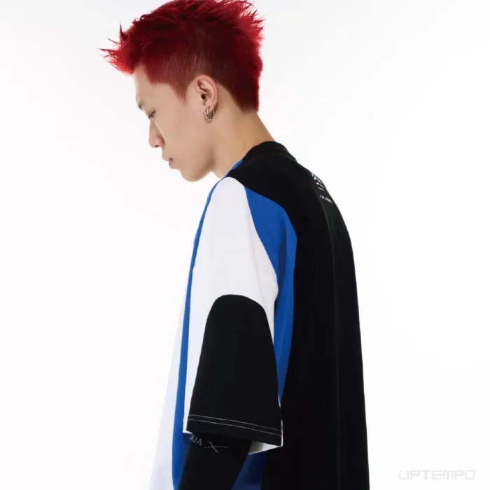 Pupil travel 23ss Color patchwork short sleeve jersey t shirt sports blokecore aesthetic 1