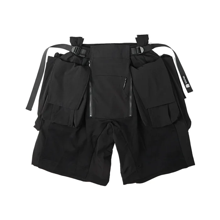 Pupil travel PT 2008 Functional Cargo Shorts Multiple 3d pockets adjustable waist techwear ninjawear streetwear japaneese 4