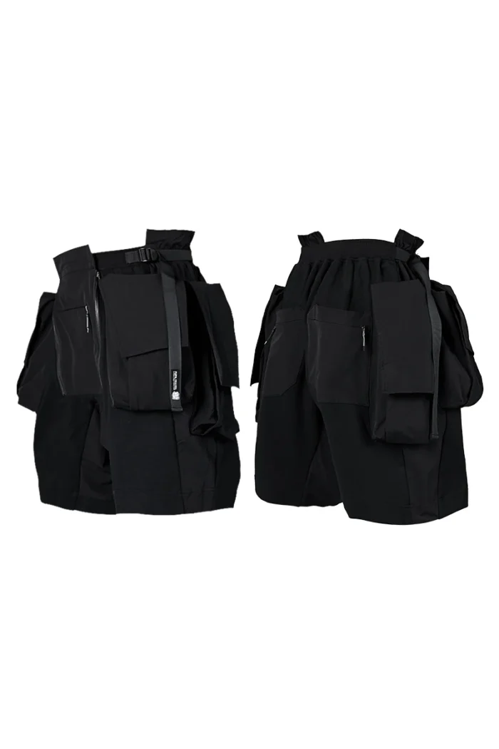 Pupil travel PT 2008 Functional Cargo Shorts Multiple 3d pockets adjustable waist techwear ninjawear streetwear japaneese 5