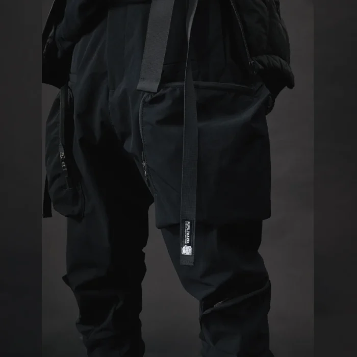 Pupil travel cargo pants with wide front pockets PT2004 techwear darkwear ninjawear 2