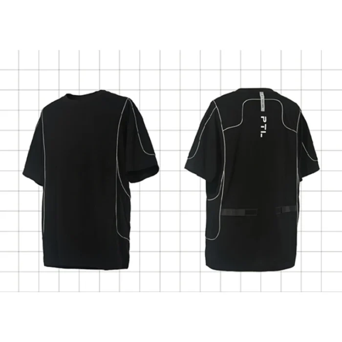 Pupil travel cotton PT 1919 t shirt short sleeve adjustable waist techwear aesthetic streetwear 4