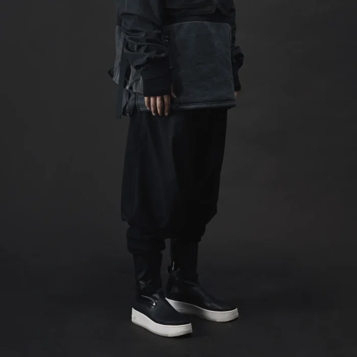 Pupil travel samurai harem pants transformable into shorts techwear streetwear japanese style futuristic 2