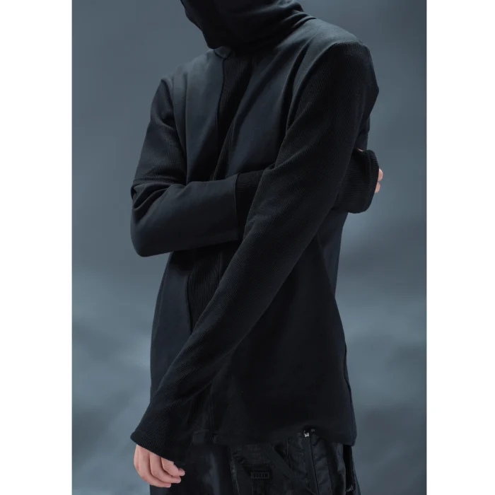 Reindee lusion deconstructed high collar t turtleneck therma insulation techwear darkwear ninjawear streetwear 3