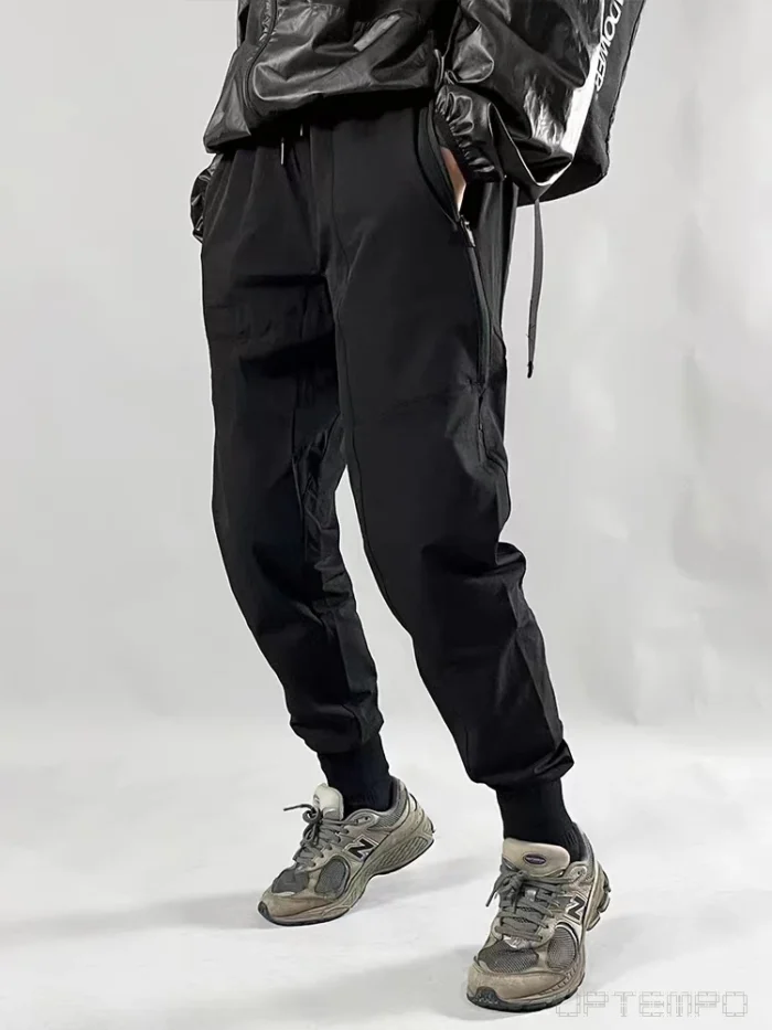 Sianlanhiam 23aw P004 Joggers side zippered pants multiple pockets nylon spandex stretching material techwear gorpcore 1