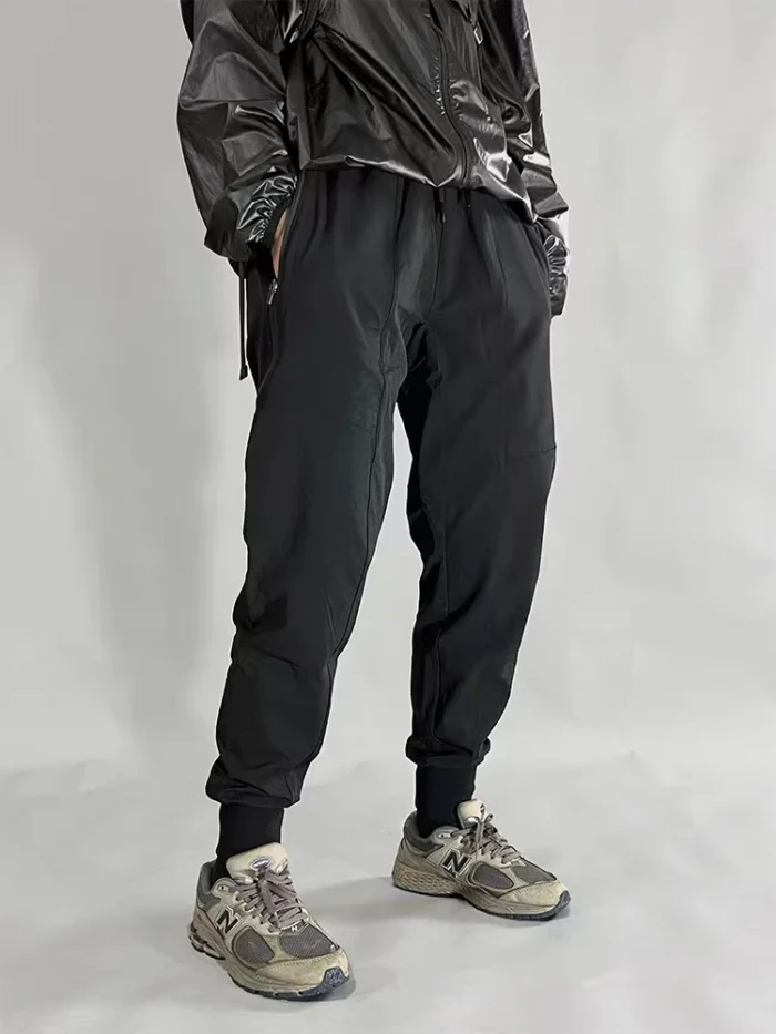 Sianlanhiam 23aw P004 Joggers side zippered pants multiple pockets nylon spandex stretching material techwear gorpcore