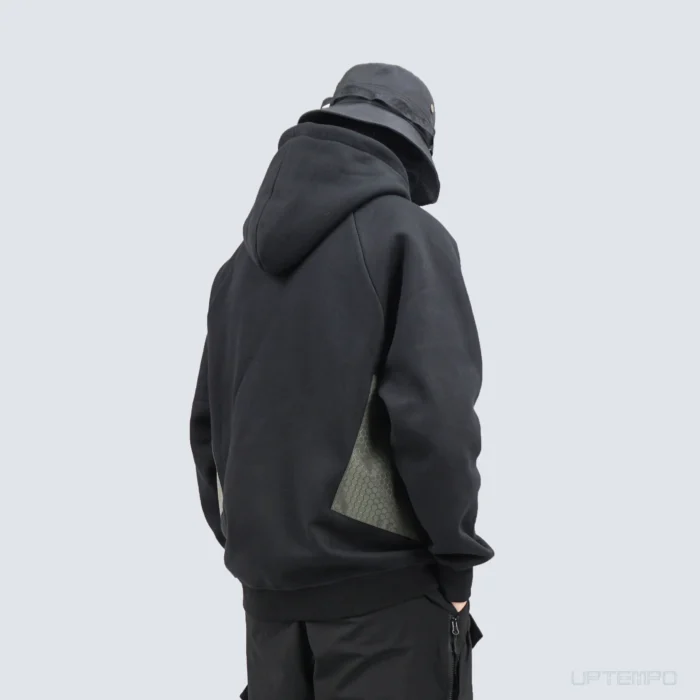 Silenstorm 21aw Contrast colour stitching hoodie versatile multiple pockets techwear techninja warcore streetwear 3