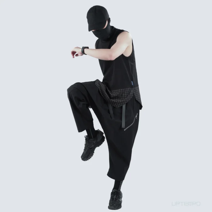 Silenstorm 21aw drop crotch pants adjustable length nylon techwear ninjawear techninja streetwear 3