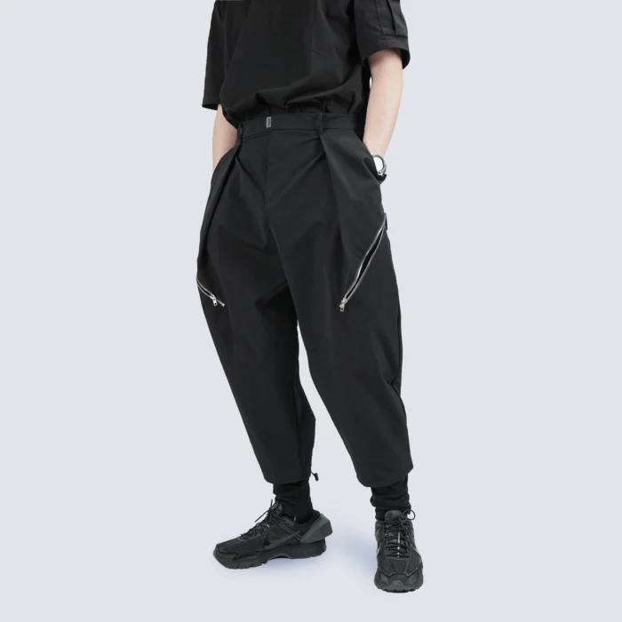 Silenstorm 21aw drop crotch pants adjustable length nylon techwear ninjawear techninja streetwear scaled