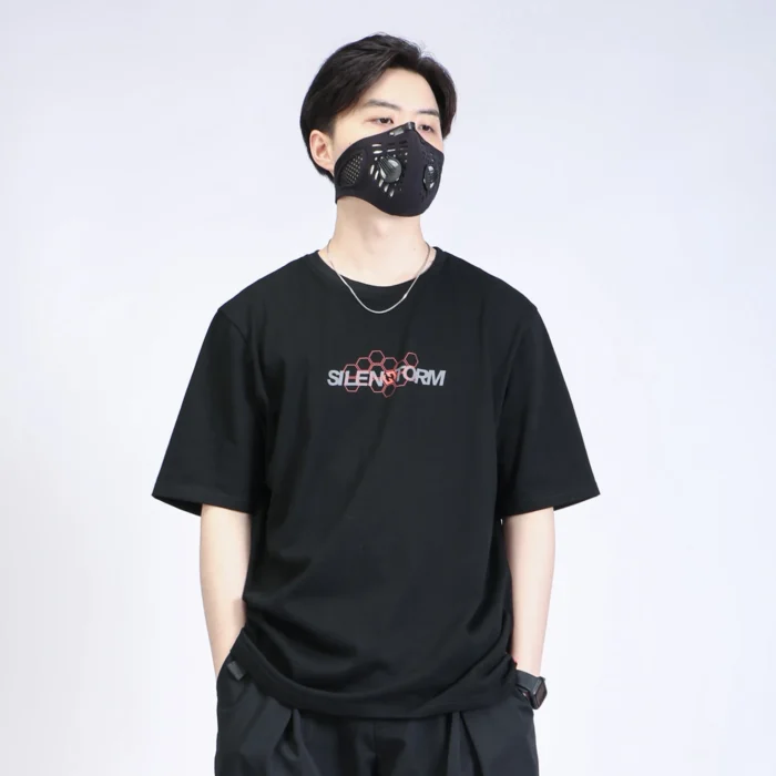 Silenstorm 21ss Simple logo print t shirt cotton streetwear 2