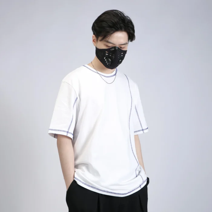 Silenstorm 21ss basic white cotton t shirt visible stitching streetwear 1 scaled