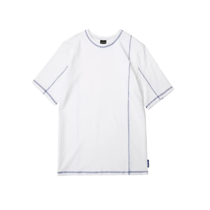 Silenstorm 21ss basic white cotton t shirt visible stitching streetwear 4 scaled