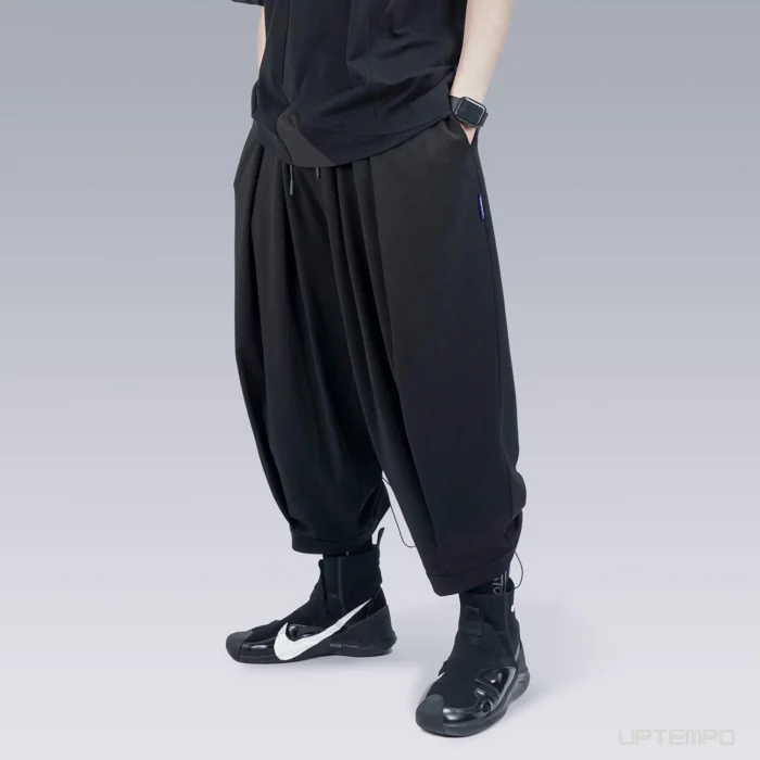 Silenstorm 22ss Wide leg samurai pants adjustable leg opening cotton drawcord waist techwear aestethic cyber monk 1