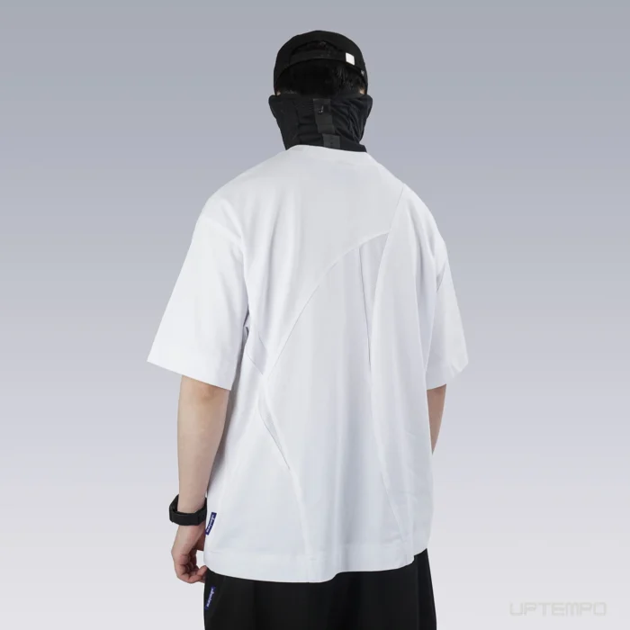 Silenstorm 22ss geo cut stitching t shirt splicing materials cotton techwear aesthetic tech ninja warcore 3