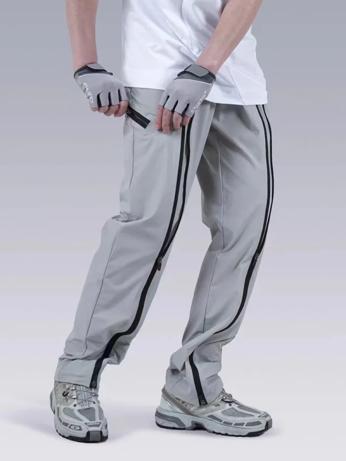 Silenstorm 23ss Outdoor front zipper casual pants quick drying lightweight textured fabric minimalist techwear aesthetic 2