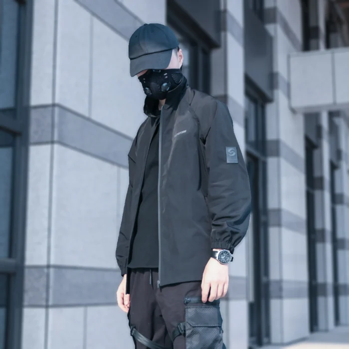 Silenstorm big logo waterproof light jacket windbreaker techwear ninjawear darkwear streetwear 2