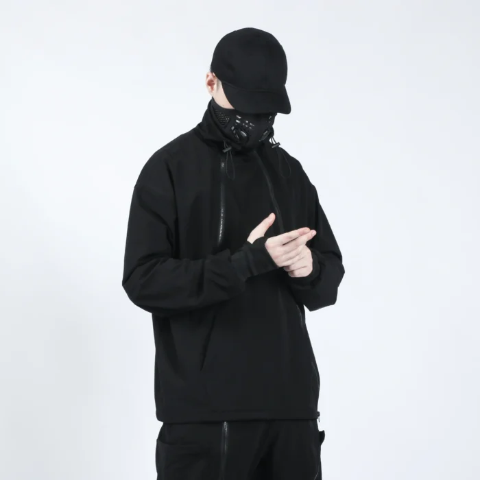 Silenstorm long neck light jacket techwear streetwear ninjawear aesthetic futuristic 1 scaled