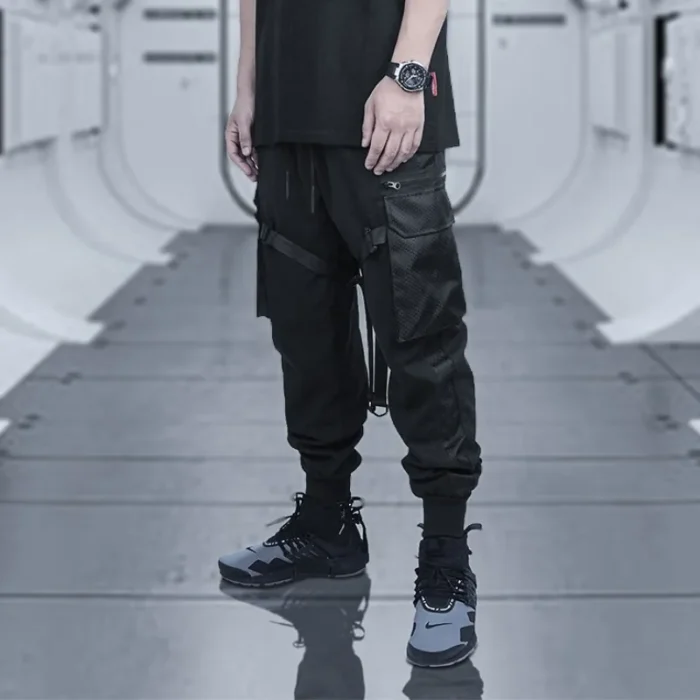 Silenstorm tactical cargo pants joggers drawstring waist techwear ninjawear streetwear 1