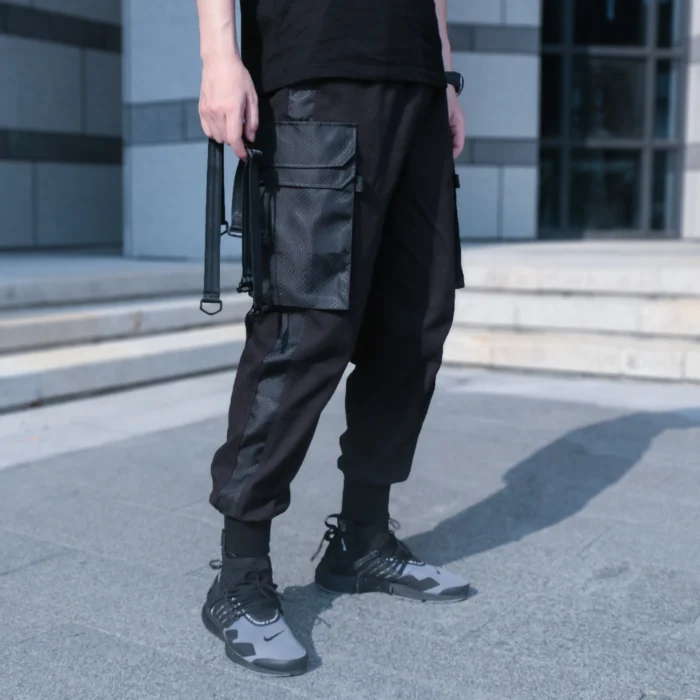 Silenstorm tactical cargo pants joggers drawstring waist techwear ninjawear streetwear