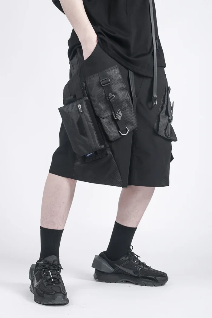 Silenstorm tactical shorts double side molle pockets techwear ninjawear darkwear streetwear futuristic 1