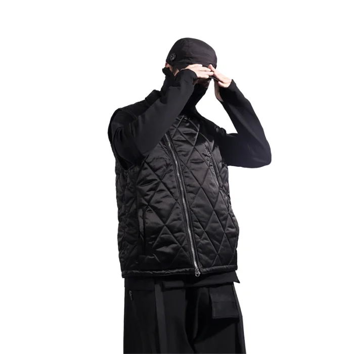 Whyworks 21aw Quilted winter vest carrying system nylon ykk zippers techwear accessories aesthetic ninjawear streetwear 2