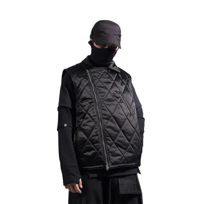 Whyworks 21aw Quilted winter vest carrying system nylon ykk zippers techwear accessories aesthetic ninjawear streetwear