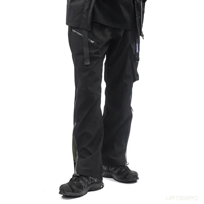 Whyworks 22aw Light waterproof side zipper cargo pants waist adjustment multiple pockets techwear warcore gorpcore 1