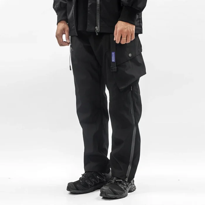 Whyworks 22aw Light waterproof side zipper cargo pants waist adjustment multiple pockets techwear warcore gorpcore