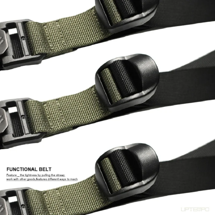 Whyworks 22ss Functional belt nylon automatic buckle double waist adjustment tactical warcore techwear accessories 3