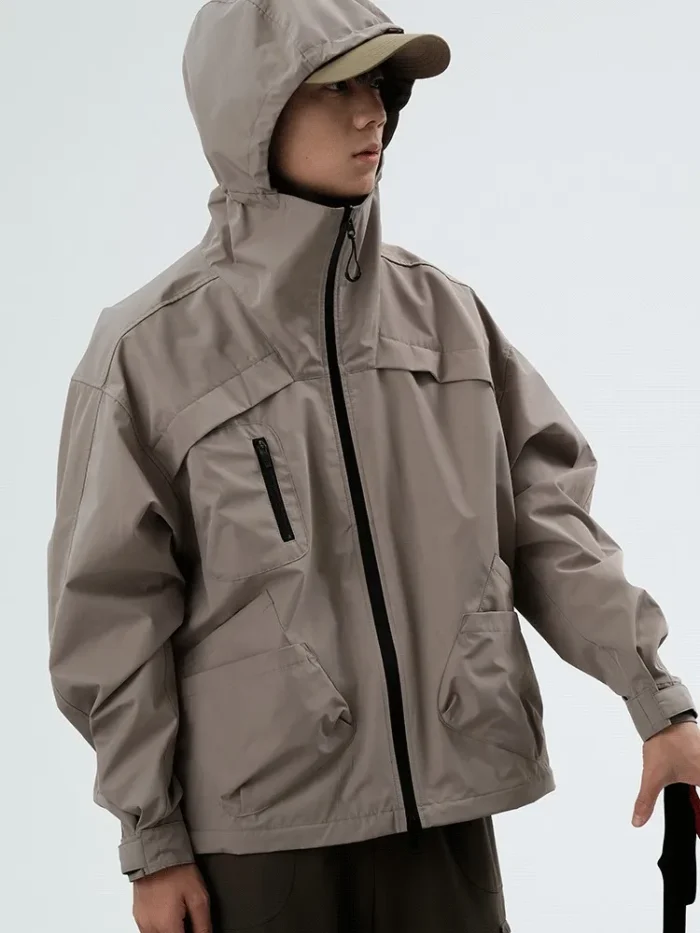 Halcyon 22aw Multi pocket outdoor windbreaker jacket detachable bottom bag ykk zippers gorpcore techwear aesthetic 1