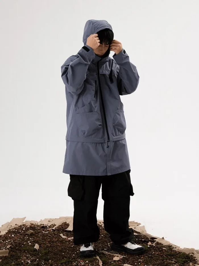 Halcyon 22aw Multi pocket outdoor windbreaker jacket detachable bottom bag ykk zippers gorpcore techwear aesthetic 4