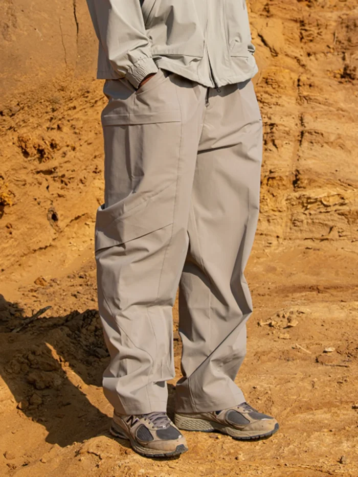 Halcyon 23ss Outdoor cargo pants invisible zipper pockets straight leg summer nylon water repellent material gorpcore 4