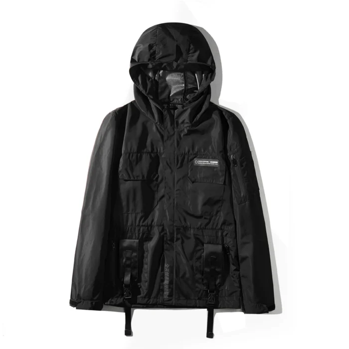 Jacket techwear with side and front pockets and straps darkwear ninja wear streetwear 2 scaled