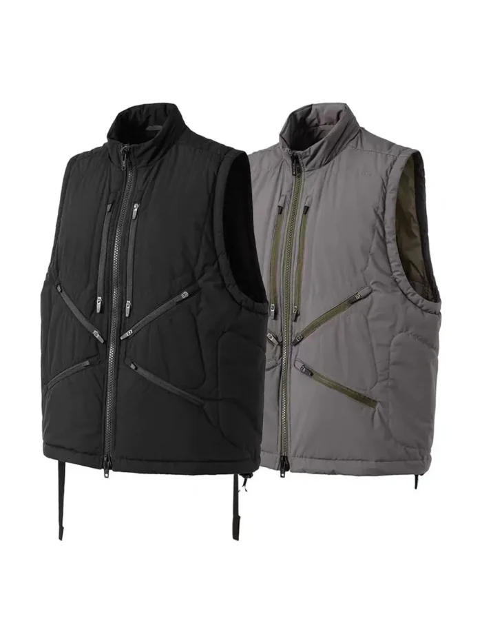 Ninja warning 24ss Lightweight insulated vest carrying sling lots of pockets and zippers techwear gorpcore grayman