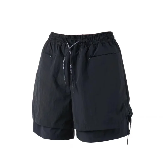 Pupil travel 23ss Double layer quick drying shorts breathable and loose drawcord waist techwear aesthetic gorpcore 4