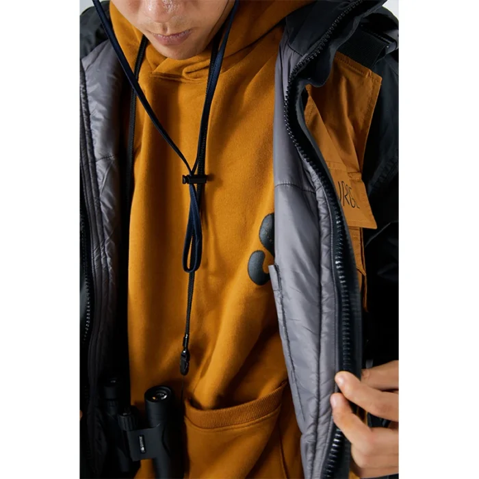 Surge Fake two piece outdoor padded jacket splicing vest windbreaker ideal zipper urban outdoor hikercore techwear 2