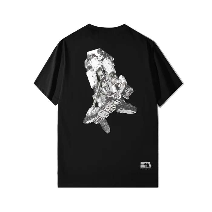 The croxx cotton t shirt with mechanics print techwear aesthetic streetwear punk 3 scaled