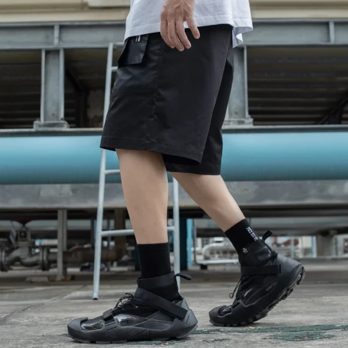 The croxx shorts with multiple pockets back molle streetwear techwear aesthetic darkwear 2