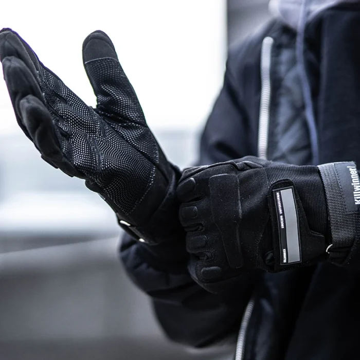 killwinner handgloves half full finger techwear accessories ninjawear outdoor reflective elements 3