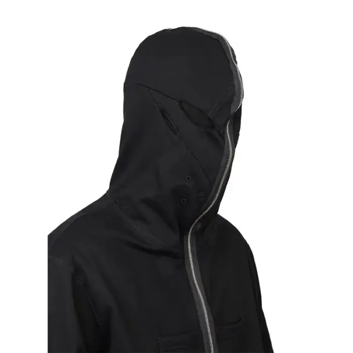 Corrosion equipment 24ss S12 BK Anonymous hooded short sleeved shirt multiple pockets excella zipper techwear dystopian