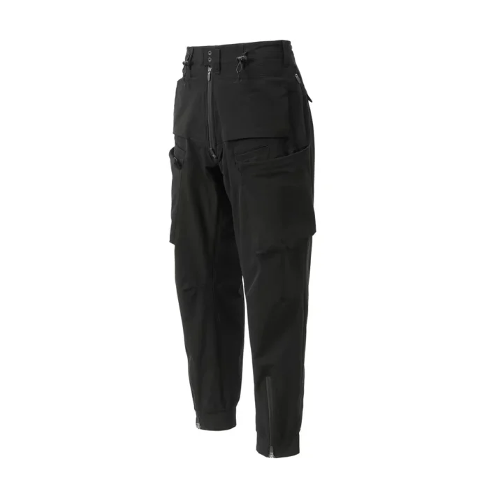 Ninja warning 24ss Horizontal top front pockets Cargo pants dwr coating material techwear 3