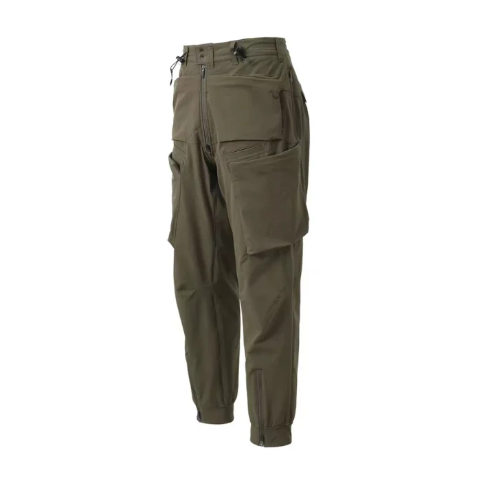 Ninja warning 24ss Horizontal top front pockets Cargo pants dwr coating material techwear 4