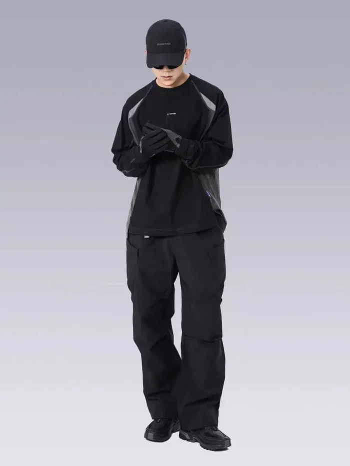 Silenstorm 24ss 3d pocket cargo pants integrated belt leg opening adjustment ergonomic cut techwear gorpcore 3