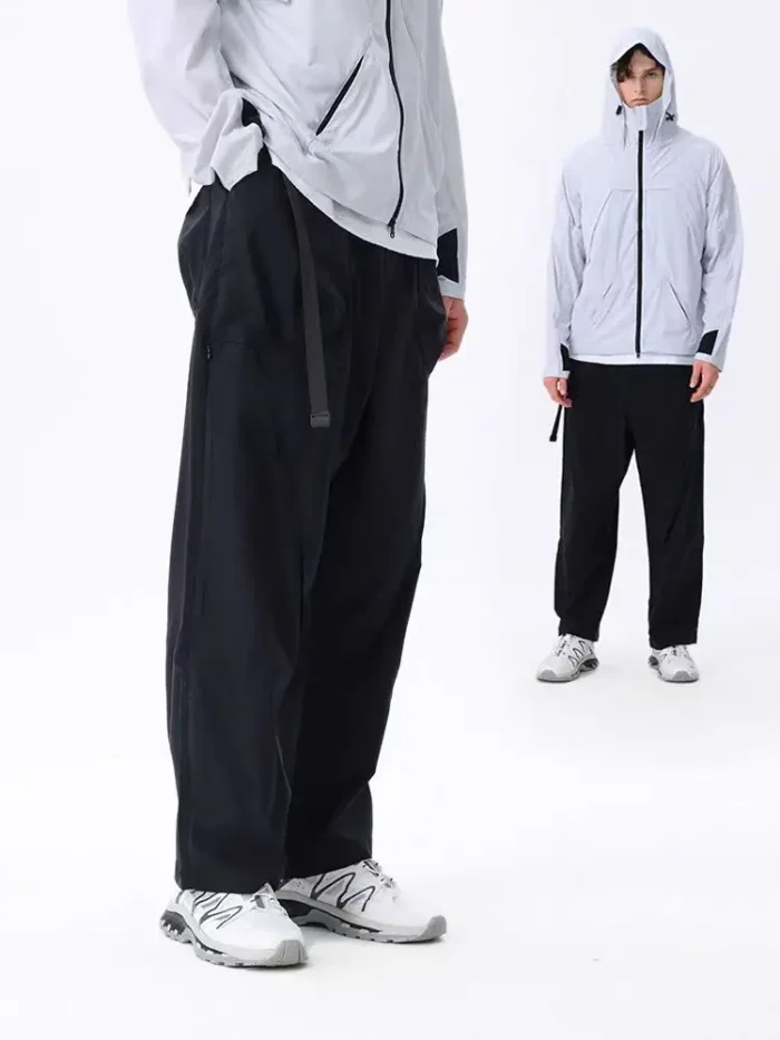 Whyworks 24ss Air vent system loose pants 3d pockets integrated belt sorona material techwear gorpcore 3