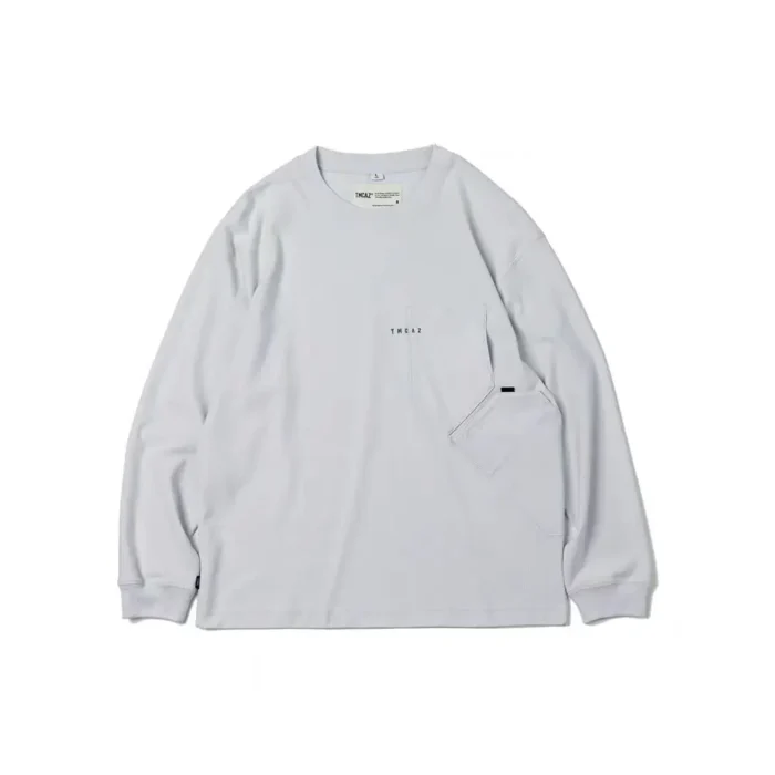 TMCAZ LS Pocket longsleeve tee double layer functional patch pocket cotton material urban outdoor gorpcore aesthetic 4