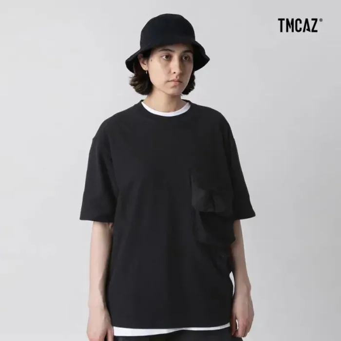 TMCAZ Smock Pocket T shirt multipocket loose cut 230gsm cotton material urban outdoor gorpcore